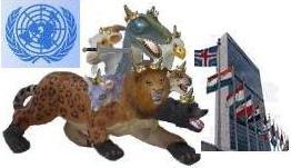 Revelation 13:14-15 image of the beast, the United Nations is a miniature image of the beast, able to speak and act