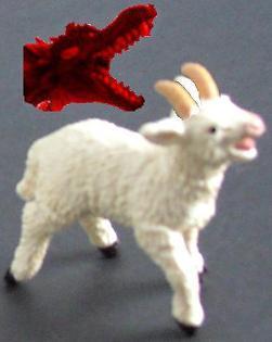 The two-horned beast of Revelation 13:11 looks like a lamb but speaks like a dragon